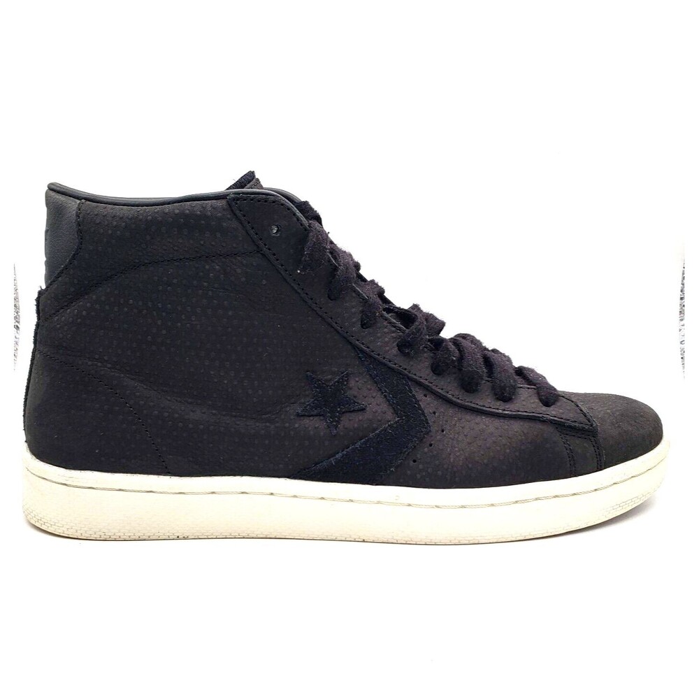 CONVERSE Pro Leather 76 Sneakers in Black Textured (Men's Size 10, Women's 11.5)